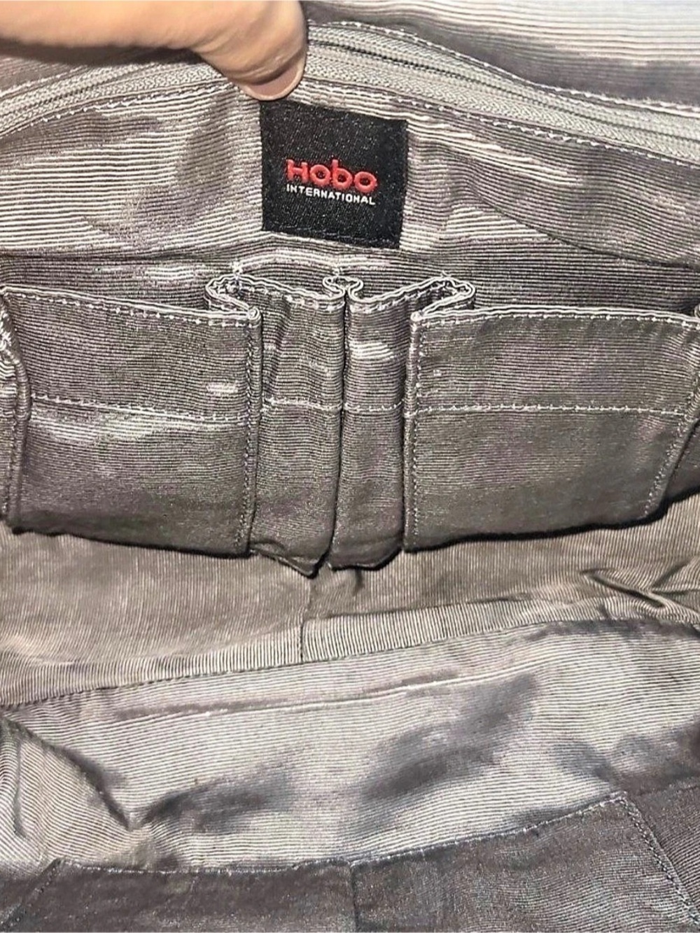 Hobo International Leather Shoulder Bag in Black & Brown - Picture 7 of 7